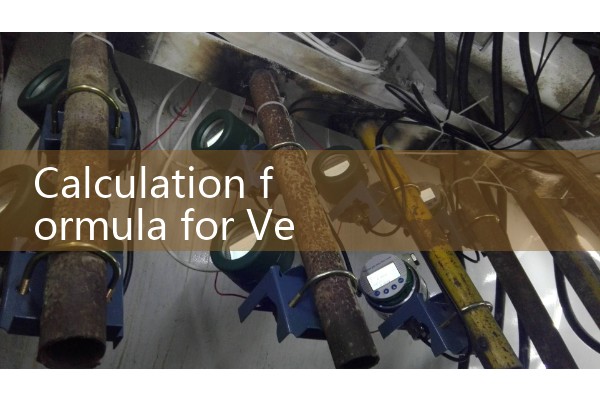 Calculation formula for Venturi flowmeter